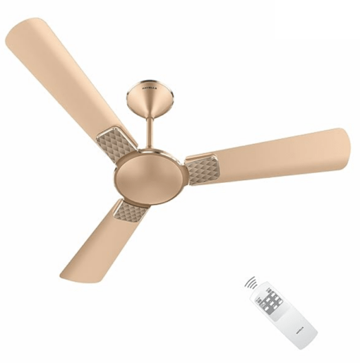 Havells 1200mm Enticer BLDC Motor Ceiling Fan | 5 Star with Remote, 100% Copper | Upto 55% Energy Saving with ECO Active Technology, High Air Delivery, 2 Year Warranty | (Pack of 1, White)